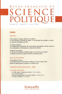 Revue française de science politique, v. 70, no 02, avril 2020